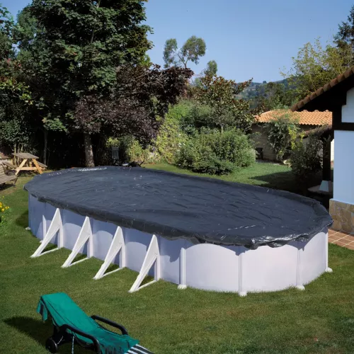 Swim & Fun Pool Cover Winter 500x300cm With Wire Lock
