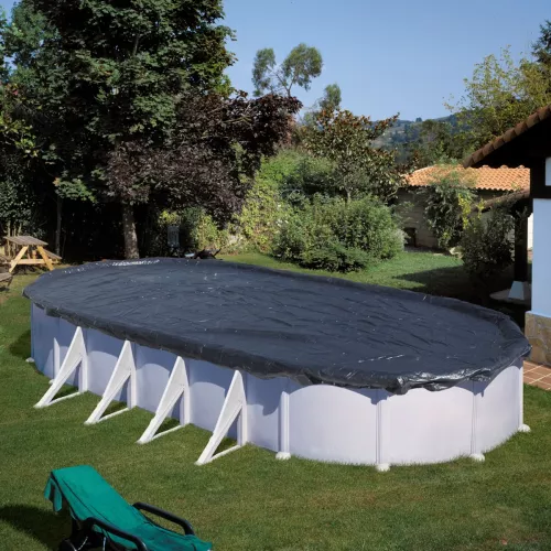 Swim & Fun Pool Cover Winter 610x375cm With Wire Lock