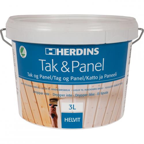 Tak Och Panelvitt Helvit 3L, Herdins