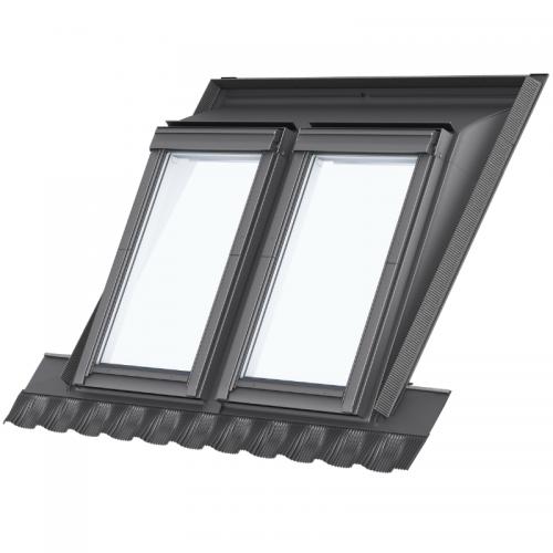 VELUX Takfönsterkupa Mini DUO (EAX+EAW)