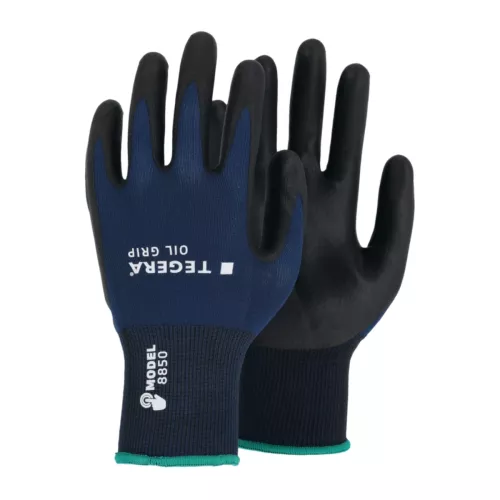 Working Glove 8850R Oil Grip Size-10 6pcs Tegera