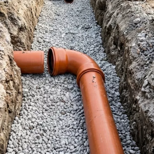 Pipe Bend Polypropylene With 2 Sleeves 110mm 90° Curved Terana