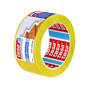 Konstruktions- Og Beskyttelsestape sPVC Præget 67001 UV 50mmx33m Gul Tesa