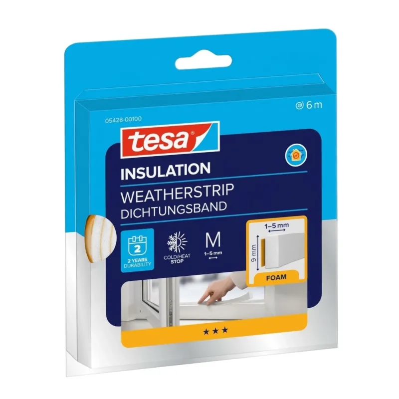Dammtätningslist 5428 6m Vit Tesa