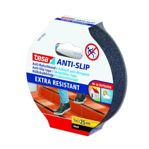 Anti-Slip Tape 55587 25mmx5m Black Tesa