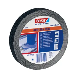 Skridsikker Tape Acrylat 25mmx15m Sort Tesa