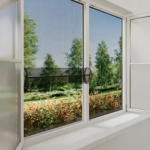 Insektnet Åbn/Luk Til Vindue 130x150cm Antracit 5stk Tesa