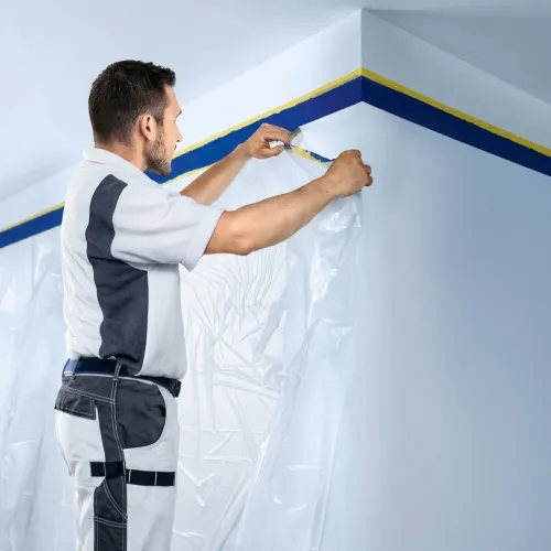 Afdækningsfilm Easy Cover Precision 1400mmx33m Tesa