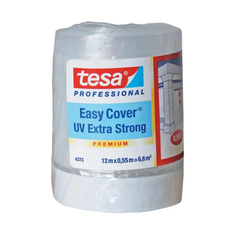 Afdækningsfolie Easy Cover UV Extra Strong 550mmx12m 8stk Tesa