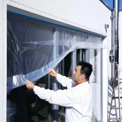 Afdækningsfilm Easy Cover UV Precision 550mmx33m Tesa
