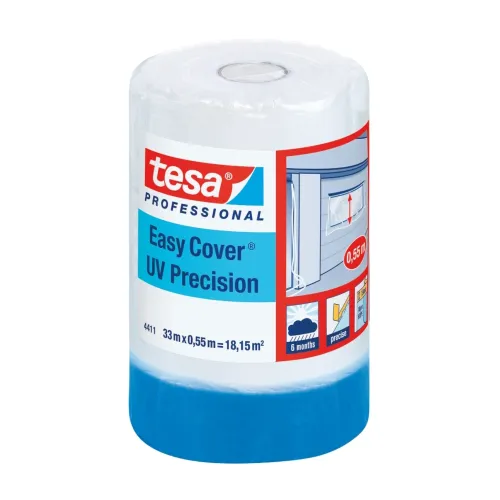 Afdækningsfilm Easy Cover UV Precision 550mmx33m Tesa