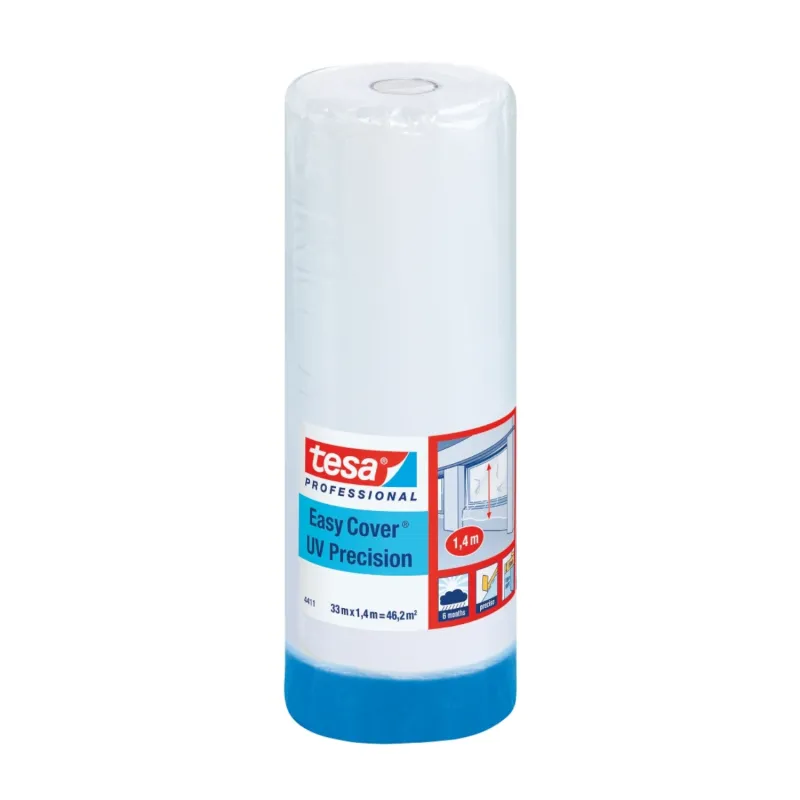 Maskeringsfolie Easy Cover UV Precision 1400mmx33m Tesa