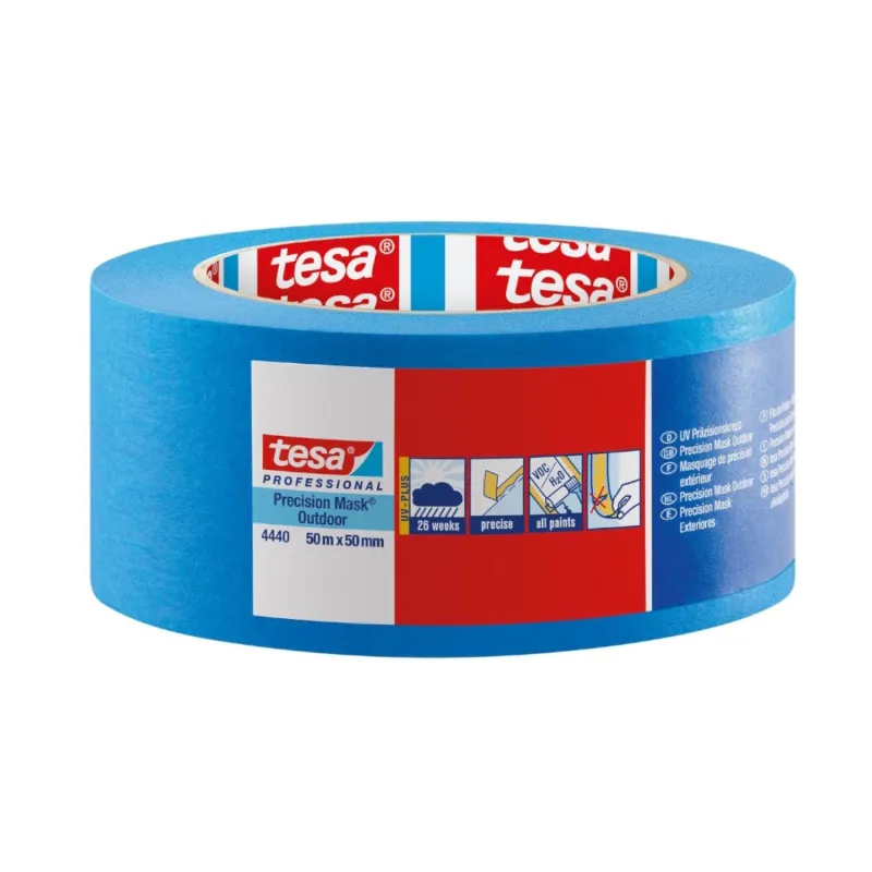 Maskeringstape Precision 4440 Udendørs 50mmx50m Blå Tesa