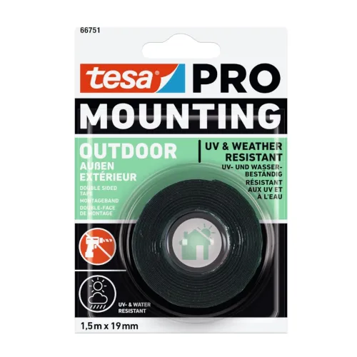 Mounting Tape 66751 Pro Outdoor 19mmx1.5m Tesa