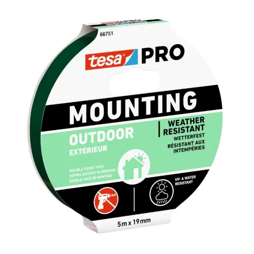 Mounting Tape 66751 Pro Outdoor 19mmx5m Tesa