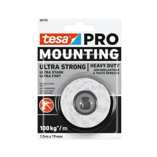 Mounting Tape 66792 Pro Mounting Ultra Strong 19mmx1.5m Tesa
