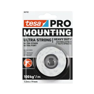 Mounting Tape 66792 Pro Mounting Ultra Strong 19mmx1.5m Tesa