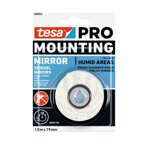 Mounting Tape 66952 Pro Mirror 19mmx1.5m Tesa