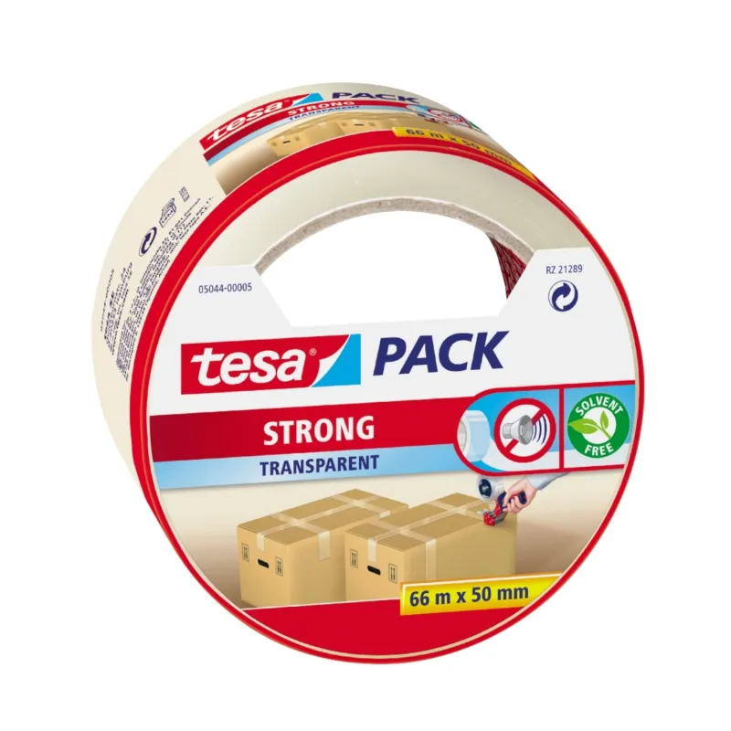 Packtejp 5044 PP Folie 50mmx66m Transperant 6st Tesa