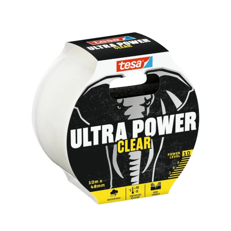 Reparationstape 56496 Ultra Power Clear 48mmx10m Transparent Tesa