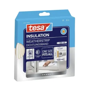Tætningsliste 5417 Silikone 9mmx6m Hvid Tesa