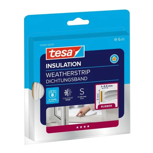Sealing Strip E-strip EPDM 6mx9mmx4mm White Tesa