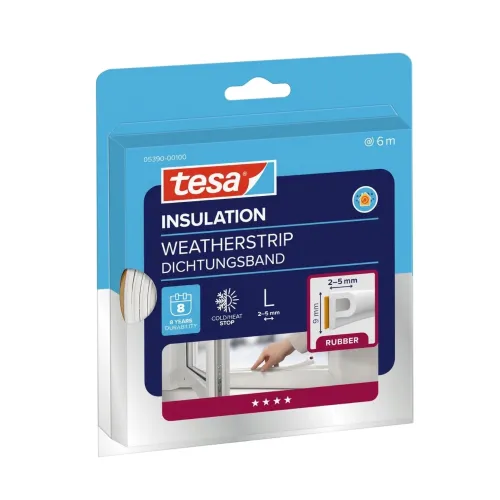 Sealing Strip P-List 5390 EPDM 6mx9mmx5.5mm White Tesa