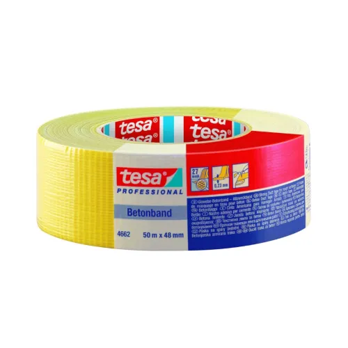 Fabric Tape 4662 Standard 48mmx50m Yellow Tesa