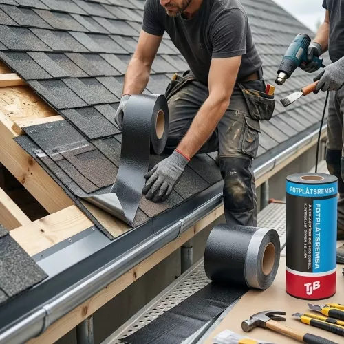 Footplate Strip 0.33x25m Fully Adhesive Solution For Waterproof Eaves TJB