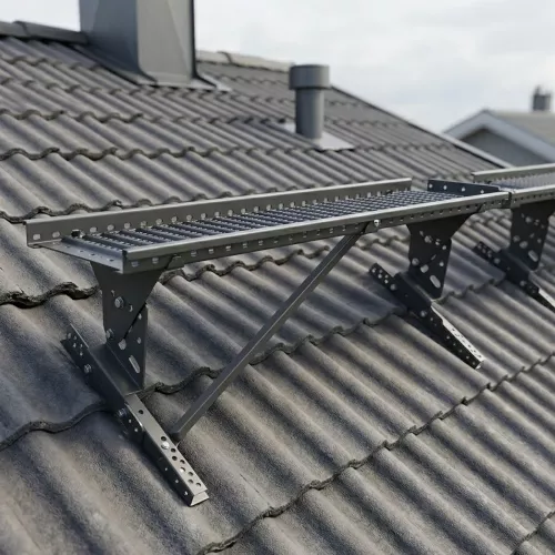 Komplett Paket Takbrygga 1,2m Grå För Betongpannor På Råspont TJB