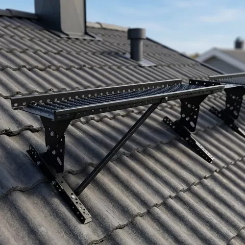 Komplett Paket Takbrygga 1,2m Svart För Betongpannor På Råspont TJB