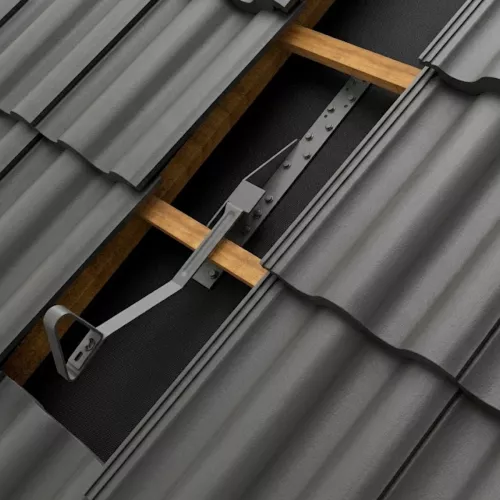 Lifeline Bracket Single Gray For Safe Roofing Work TJB