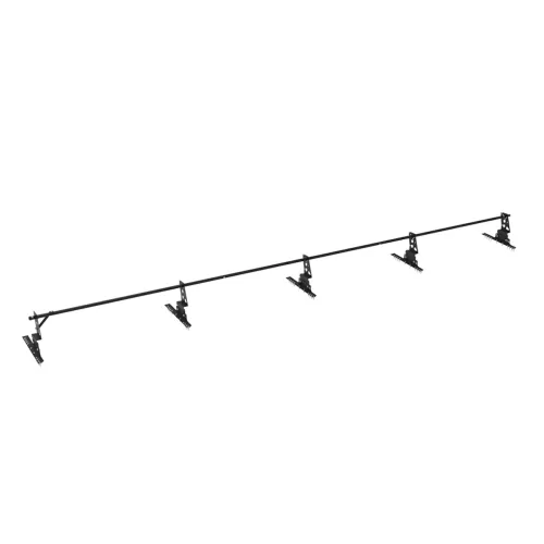 Ridge Rail 4.8m Black Complete Package For Concrete Tiles TJB