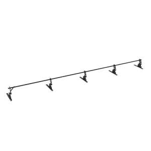 Ridge Rail 4.8m Black Complete Package For Concrete Tiles TJB