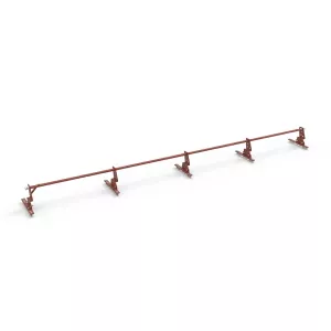 Ridge Rail 4.8m Brick Red Complete Package For Concrete Tiles TJB