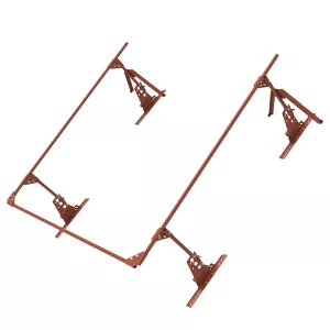 Safety Railing Complete Package Brick Red For Roof Hatch For Concrete Tiles TJB