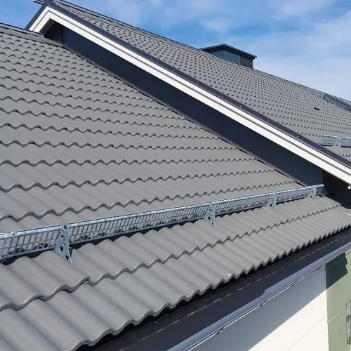 Snow Guard Gate 2.4m Grey Complete Package For Concrete Tiles TJB