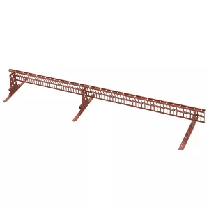 Snow Guard Gate 2.4m Brick Red Complete Package For Concrete Tiles TJB