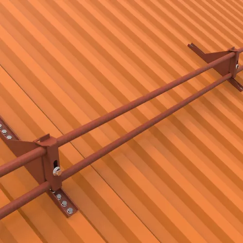 Snow Protection Package 1.53m Brick Red For Sheet Metal/Cardboard Roofs TJB