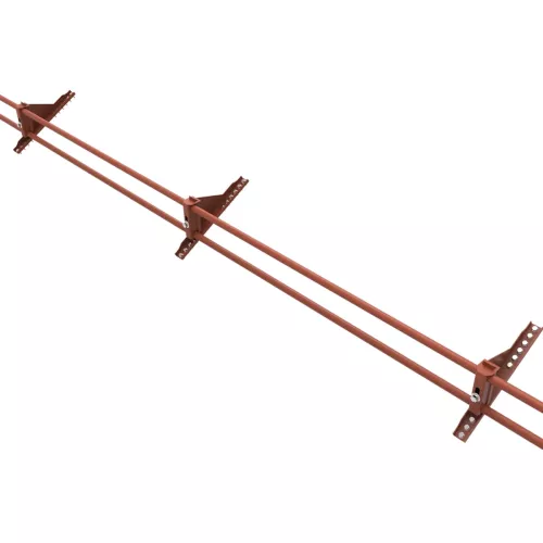 Snow Protection Package 1.53m Brick Red For Sheet Metal/Cardboard Roofs TJB