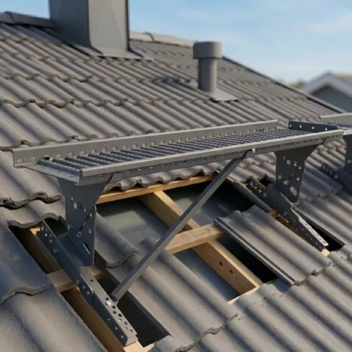 Komplett Paket Takbrygga 1,2m Grå För Betongpannor På Bärläkt TJB