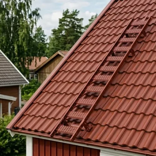 Roof Ladder 2.4m Tile Red	Complete Package For Concrete Tiles And Clay Tiles TJB