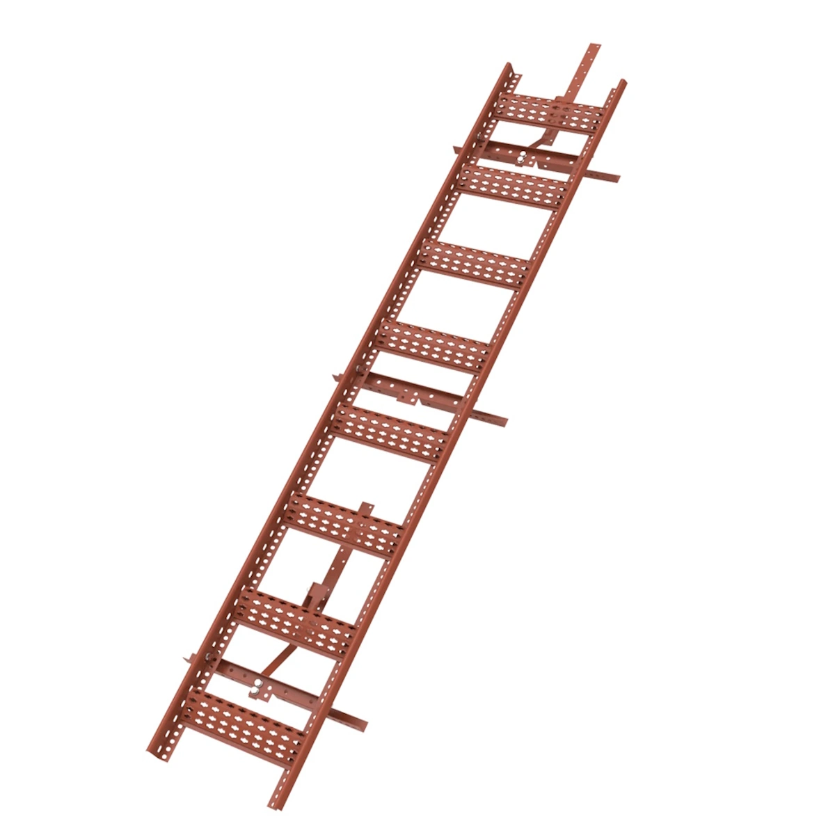 Roof Ladder 2.4m Tile Red Complete Package For Concrete Tiles And Clay ...