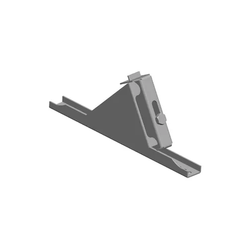 Two-Tube Bracket 6340 Grey For Snow Protection For Profiled Sheet Metal Roofs And Cardboard Roofs​ TJB