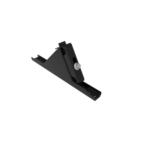 Two-Tube Bracket 6340 Black For Snow Guard For Profiled Sheet Metal Roofs And Cardboard Roofs TJB