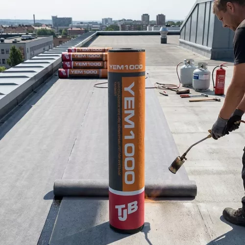 YEM 1000 Heat-Stable Underlayment 1x25m For Weldable Waterproofing TJB