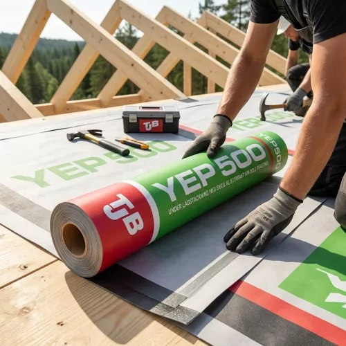YEP 500 Single KK 1x10m Underlayment With Adhesive Edge For Wooden Roofs TJB