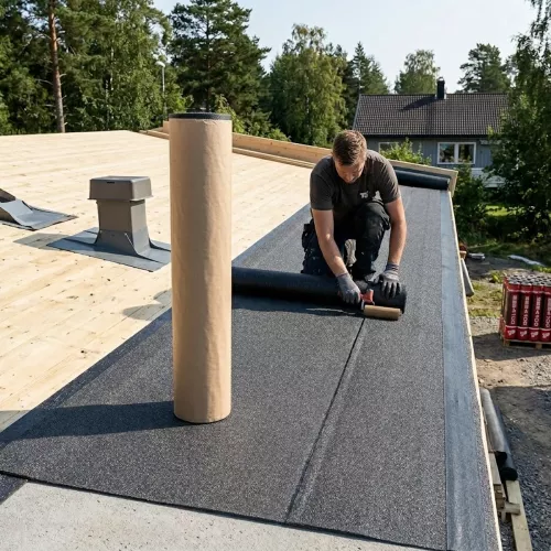 Surface Paper SBS 4100 Double KK 1x8m Elastic Surface Layer With Double Adhesive Edge TJB