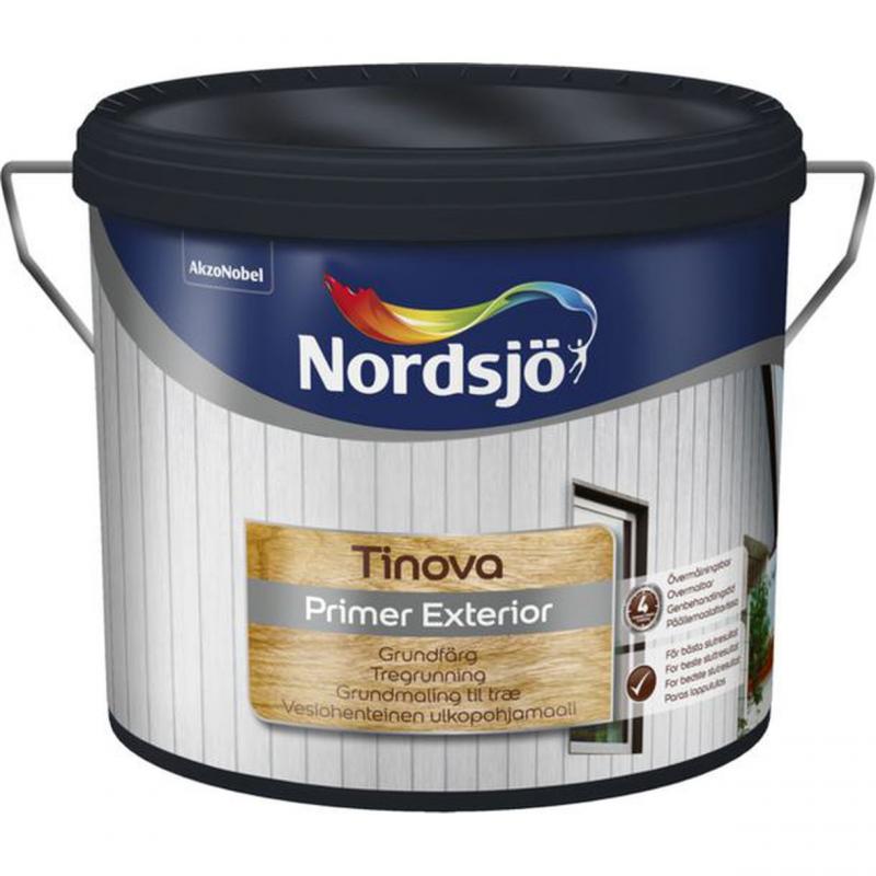 Грунт краска. Tinova. Grundfarg. Primer for Exteriors. Замена Tinova professional.