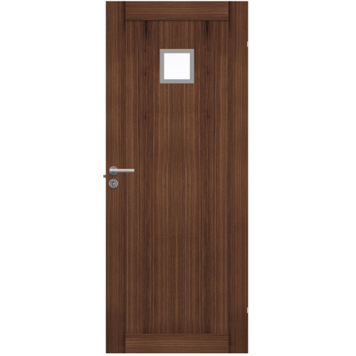 Innerdörr Swedoor UNIQUE 01L GWA120 Klarglas Valnöt, Ek Fanér